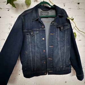 Men's Denim Jacket - Dark Blue